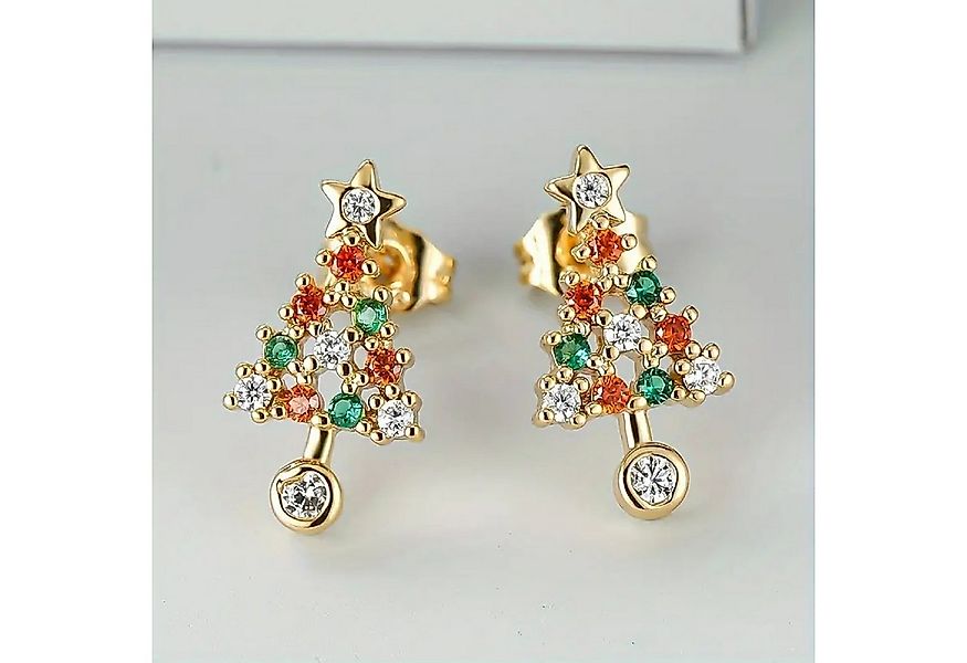 Adelia´s Paar Ohrhänger Weihnachtsschmuck Ohrringe Ohrstecker Weihnachtsbau günstig online kaufen