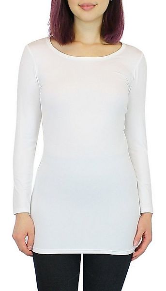 dy_mode Longshirt Thermo Langarmshirt Damen Thermoshirt Longshirt mit Innen günstig online kaufen