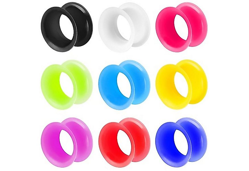 Taffstyle Plug Piercing Hoher dünner Rand Flexibel Weich Farbig, Flesh Tunn günstig online kaufen