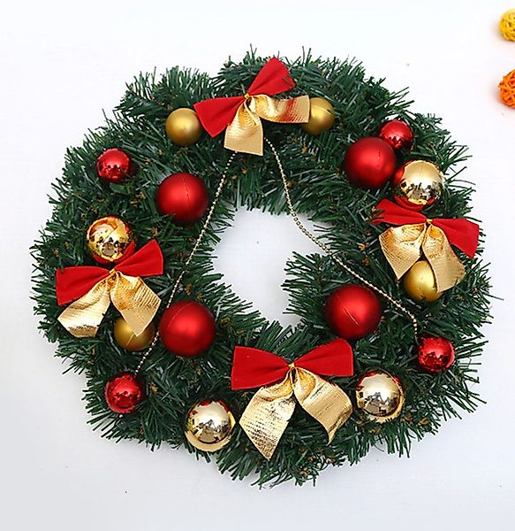 Kunstkranz LED Weihnachtskranz mit Kugel,30CM Christmas günstig online kaufen