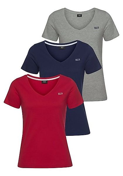 H.I.S T-Shirt Essential-Basics (Spar-Set, 3er-Pack) hüftlange Passform, fig günstig online kaufen