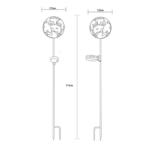 GLOBO LIGHTING LED Solarleuchte, LED-Leuchtmittel fest günstig online kaufen