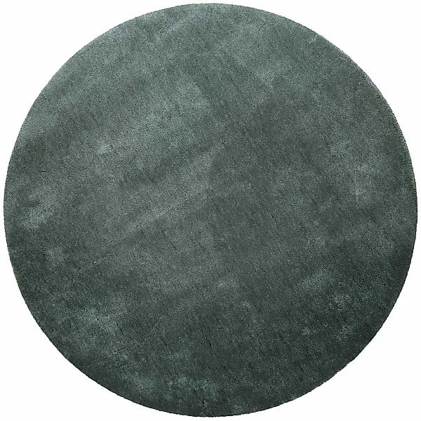 Homie Living Teppich "Pisa" rund 25 mm Höhe Hochflor, Microfaser, uni, weic günstig online kaufen