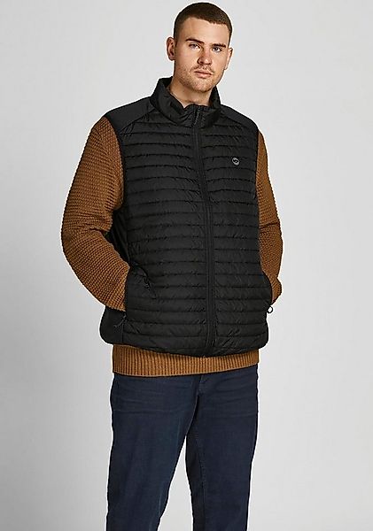Jack&Jones Leichte Steppweste mit elastischen Einsätzen Farbe schwarz Größe günstig online kaufen