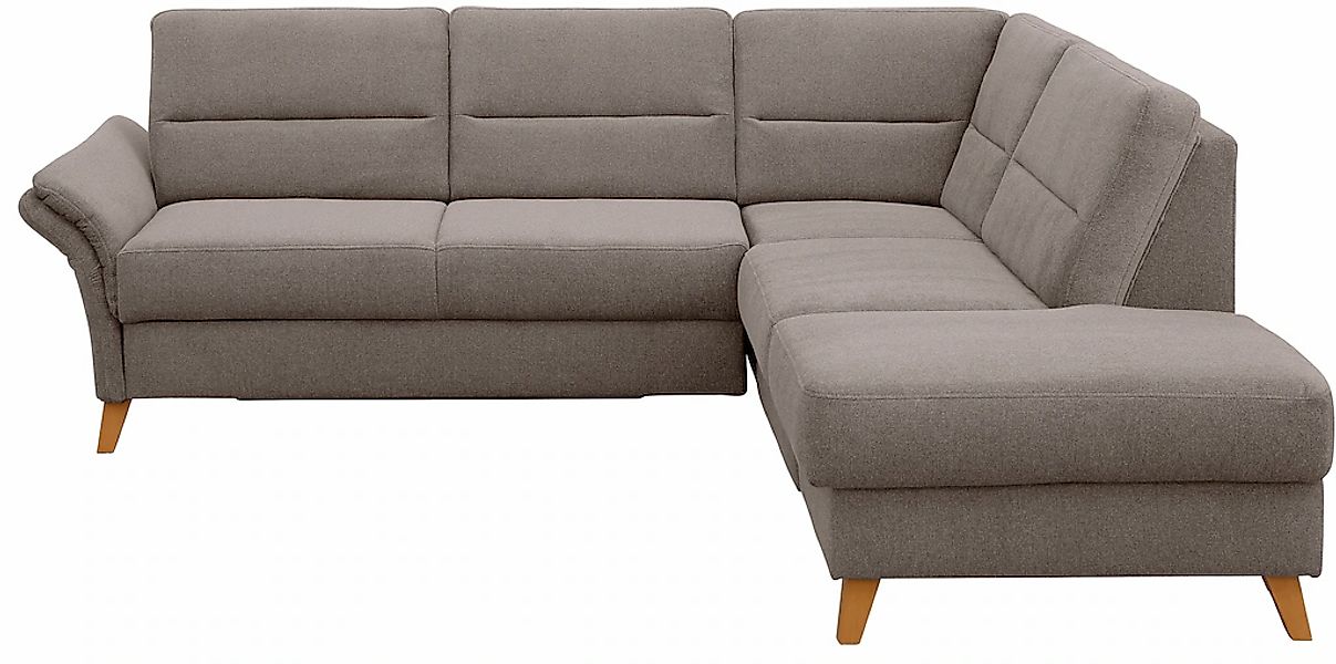 Home affaire Ecksofa »Westerland L-Form«, Federkern-Polsterung, wahlweise m günstig online kaufen