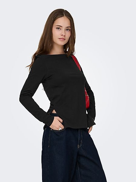 ONLY Langarmshirt "ONLKISS LIFE LS BOATNECK TOP CC JRS NOOS" günstig online kaufen