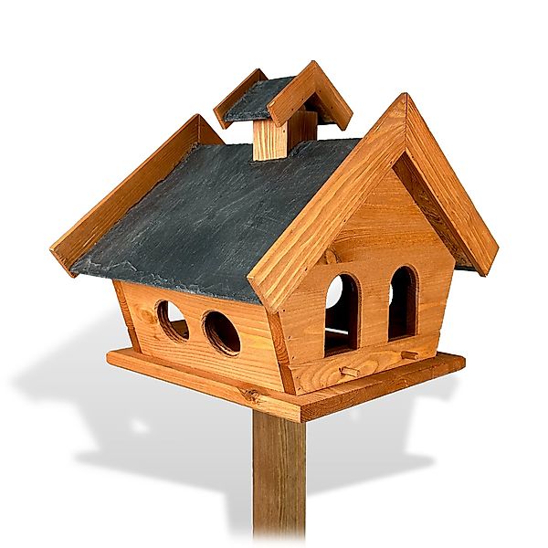 gartenetage Vogelhaus Vogelfutterhaus mit Schieferdach und günstig online kaufen