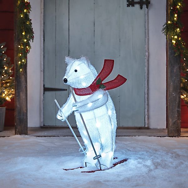 LED Weihnachtsfigur außen Polarbär günstig online kaufen