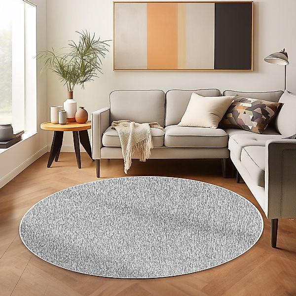 SIMPEX24 Teppich Unicolor - Einfarbig, Rund, günstig online kaufen