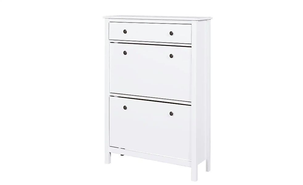 Schuhkommode aus Massivholz Landliv ¦ weiß ¦ Maße (cm): B: 90 H: 127 T: 30. günstig online kaufen