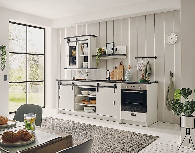 Home affaire Küchenzeile "Sherwood", Breite 264 cm, mit Herdumbauschrank, o günstig online kaufen