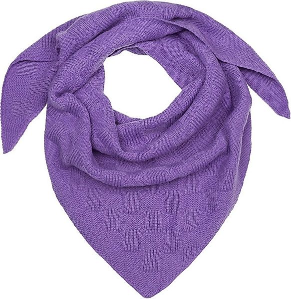 styleBREAKER Strickschal Strick Dreiecktuch Schachbrett Strickmuster, (1-St günstig online kaufen