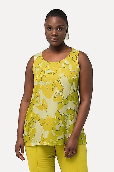 Ulla Popken Spitzenbluse Blusentop Ausbrenner A-Linie günstig online kaufen