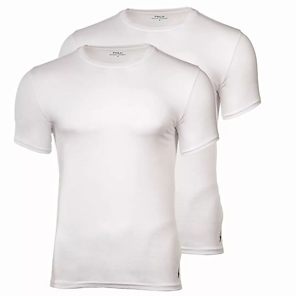 POLO RALPH LAUREN 2er Pack Herren T-Shirts Rundhals Shirt Halbarm - Weiß günstig online kaufen