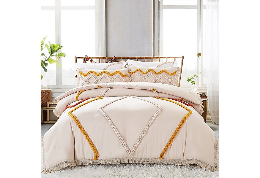 ibettertec Bettwäsche Bettwäsche 135X200cm,200x200cm Getuftetes Bettbezug, günstig online kaufen