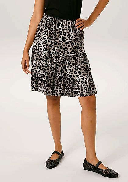 Aniston CASUAL Minirock mit extravagantem Animal-Print- jedes Teil ein Unik günstig online kaufen