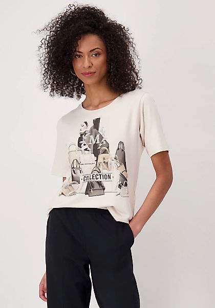 Monari T-Shirt Shirt Polaroid allover Mit Rundhalsausschnitt günstig online kaufen