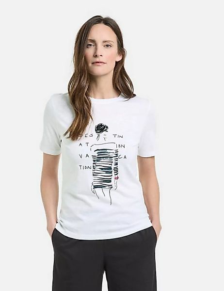 GERRY WEBER Kurzarmshirt Nachhaltiges T-Shirt mit Frontprint günstig online kaufen