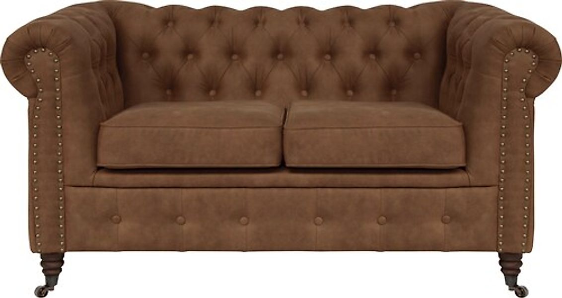 Home affaire Chesterfield-Sofa »Aarburg« aufwändige Knopfheftung und Ziernä günstig online kaufen