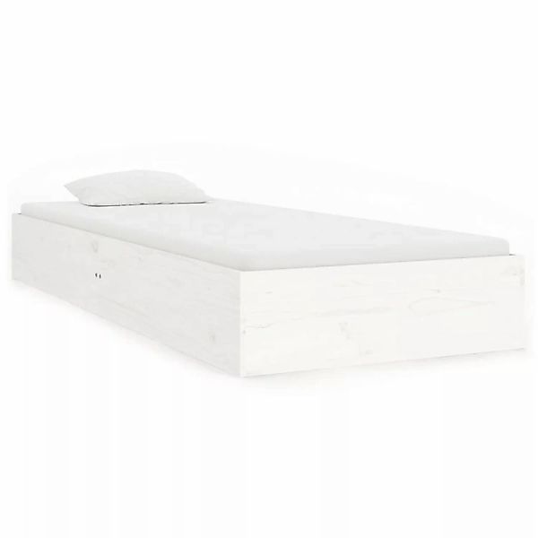 vidaXL Massivholzbett Weiß 90x190 cm 3FT Single1279659 günstig online kaufen