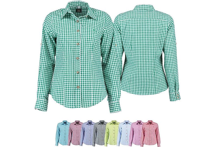 German Wear Trachtenbluse GW-OB13 Trachtenbluse für Trachten lederhosen blu günstig online kaufen