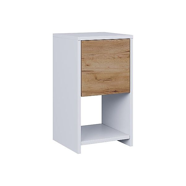 Vicco Nachtschrank Evo, Weiß/Goldkraft Eiche, 30 günstig online kaufen