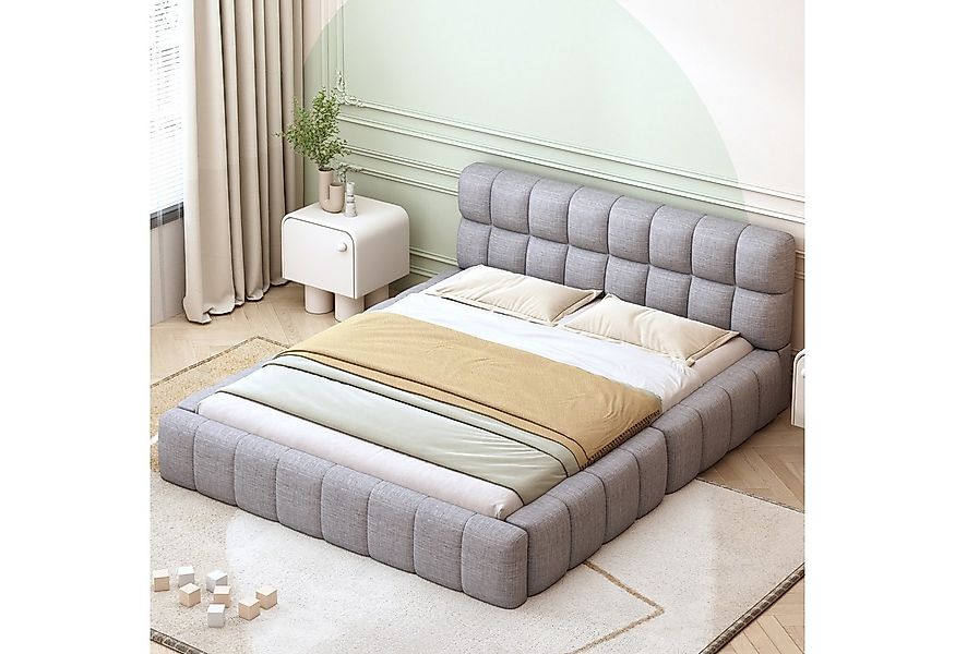 STILVORA Polsterbett 140x200 Bettgestell mit Lattenrost,Jugendbett ohne Mat günstig online kaufen