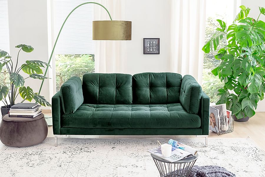 Trends by HG 2-Sitzer "Landau" in Cord-Stoff mit Metallfuß günstig online kaufen