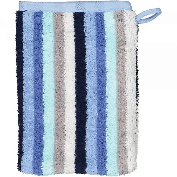 Cawö Handtücher Shades Streifen 6235 - Farbe: aqua - 11 - Waschhandschuh 16 günstig online kaufen
