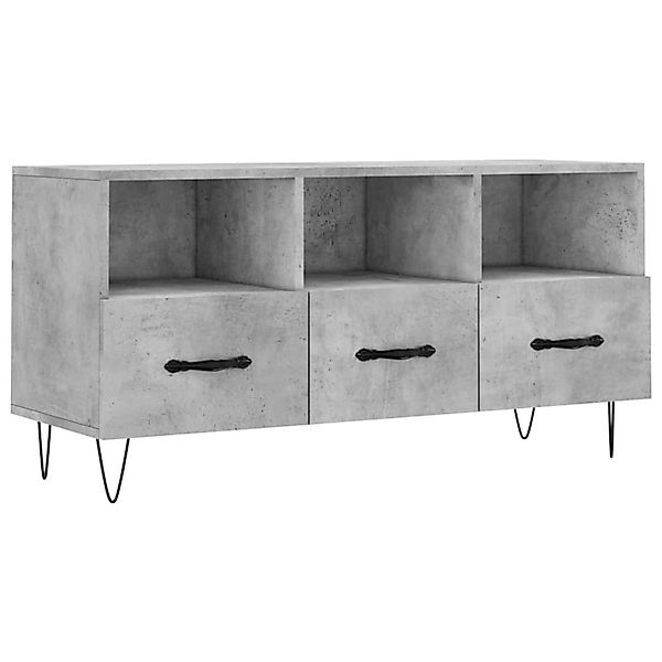 vidaXL TV-Schrank Betongrau 102x36x50 cm Holzwerkstoff  Modell 2 günstig online kaufen