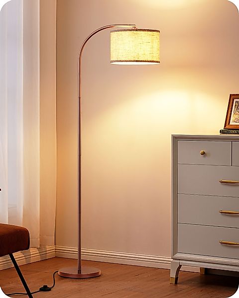 EDISHINE Stehlampe Wohnzimmer, Bogenlampe, mit E27 günstig online kaufen