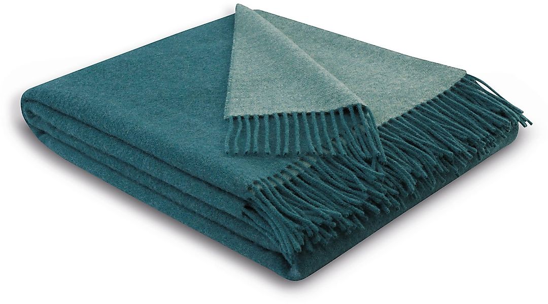 Biederlack Plaid »teal-green«, im Doubleface-Look günstig online kaufen