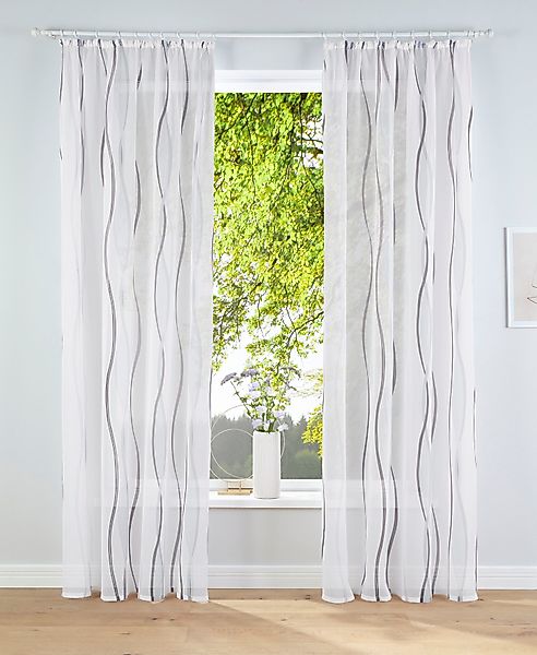 my home Gardine Dimona, Kräuselband (2 günstig online kaufen