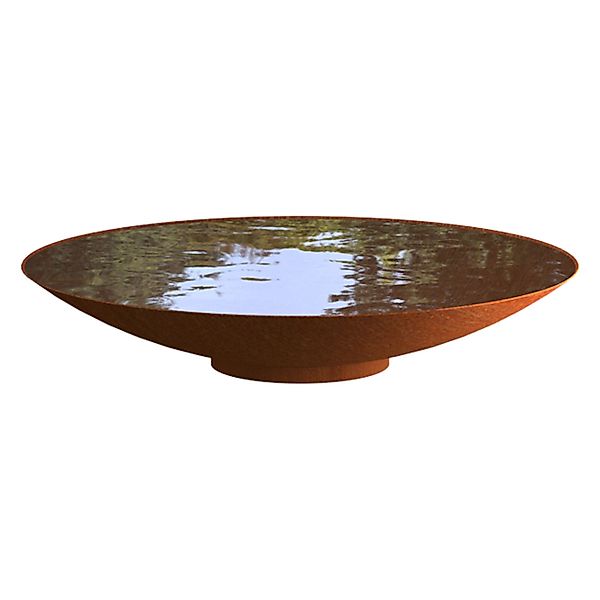 Adezz Dekoschale Adezz Wasserschale rund Corten-Stahl günstig online kaufen