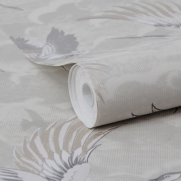 Superfresco Easy Vliestapete »Kranich« neutral geprägt 10mx52cm (ca. 5m2) günstig online kaufen