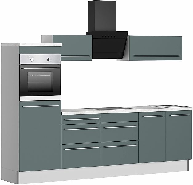 KOCHSTATION Küche "KS-Bern2", Breite 270 cm, wahlweise mit E-Geräten, Seite günstig online kaufen