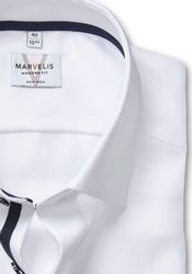 MARVELIS Langarmhemd Businesshemd, New-Kentkragen, modern fit günstig online kaufen