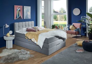 INOSIGN Boxspringbett "Fornoli" inkl. Topper und Bettkasten, H3 in zwei Mat günstig online kaufen