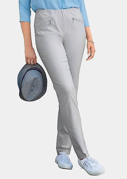 GOLDNER Stoffhose Kurzgröße: Schlupfhose LOUISA mit Steppnähten Komfortable günstig online kaufen