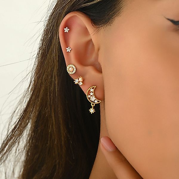BUMHUM Ohrhänger-Set Ohrring Set mit Zirkonia, günstig online kaufen