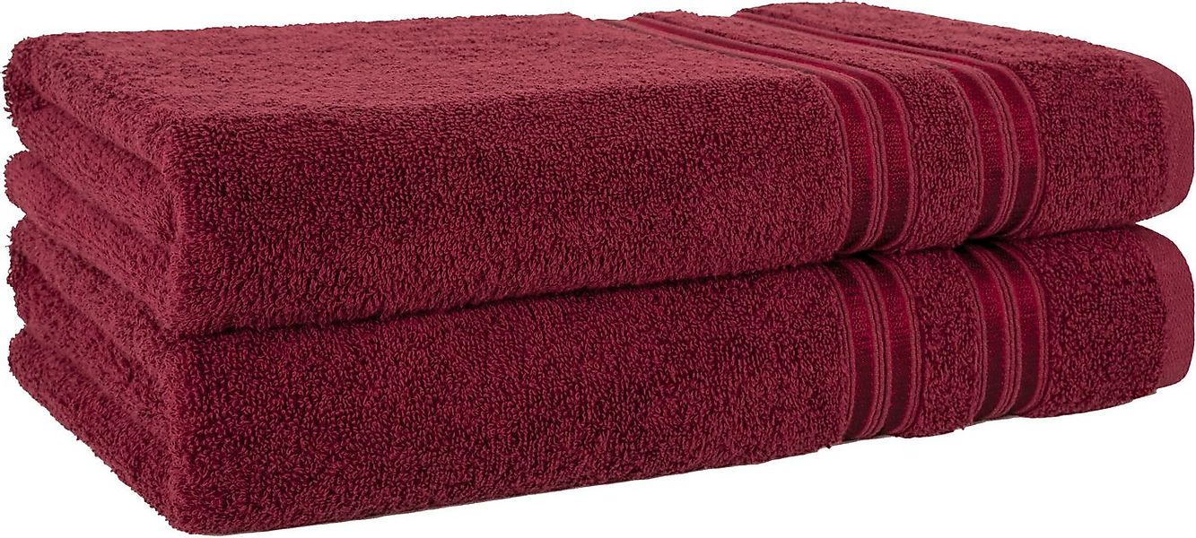 HAMMETEX Duschtuch 2er Set Badetücher 70x140 cm, 100% Baumwolle, Weich & Sa günstig online kaufen