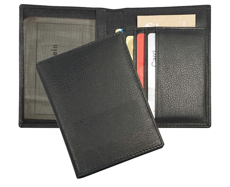 Best Offer Brieftasche Ausweistasche / aus Leder / mit Kreditkartenfächer / günstig online kaufen