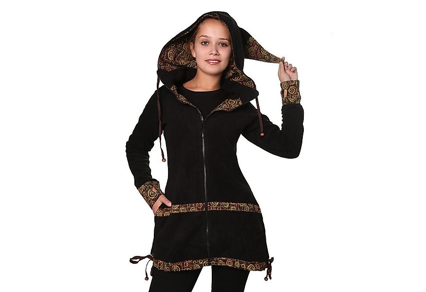 KUNST UND MAGIE Kurzjacke Kunst&Magie kurzer Damenmantel Fleece+abnehmbarer günstig online kaufen