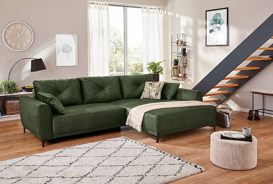 Jockenhöfer Gruppe Ecksofa "Aviano L-Form" inkl. praktischer Bettfunktion, günstig online kaufen