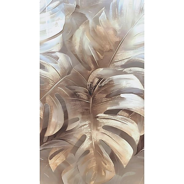 A.S. Creation Fototapete Palmenblätter Floral 1,59 m x 2,8 m Beige-Gold FSC günstig online kaufen