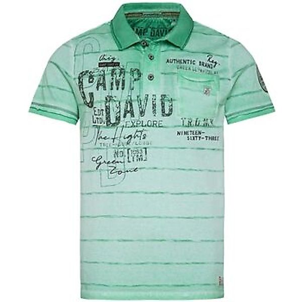 Camp David  T-Shirts & Poloshirts Poloshirt Tree House Kurzarmshirt mit Pol günstig online kaufen