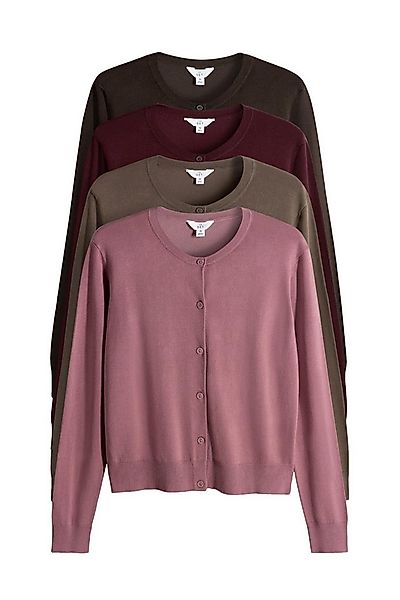 The Set Strickjacke The Set Feinstrick-Cardigans Knopfleiste, 4er-Pack (4-t günstig online kaufen