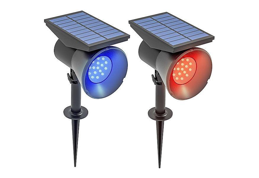 Outsunny LED Solarleuchte Solarlampen, 2 Stück Solarleuchten mit LED-Beleuc günstig online kaufen