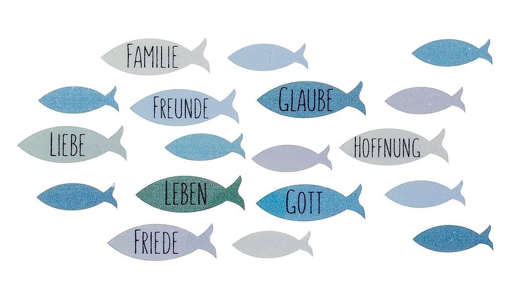 efco Stumpenkerze Wachsmotiv Fischschwarm, 8,5 cm x 5 cm günstig online kaufen