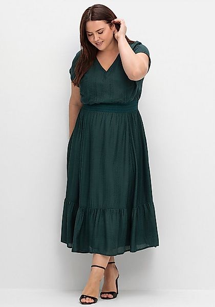 Sheego Etuikleid Maxikleid Kurzarm günstig online kaufen